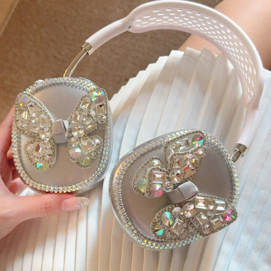 Sparkling Crystal-Encrusted Butterfly AirPods Max Case