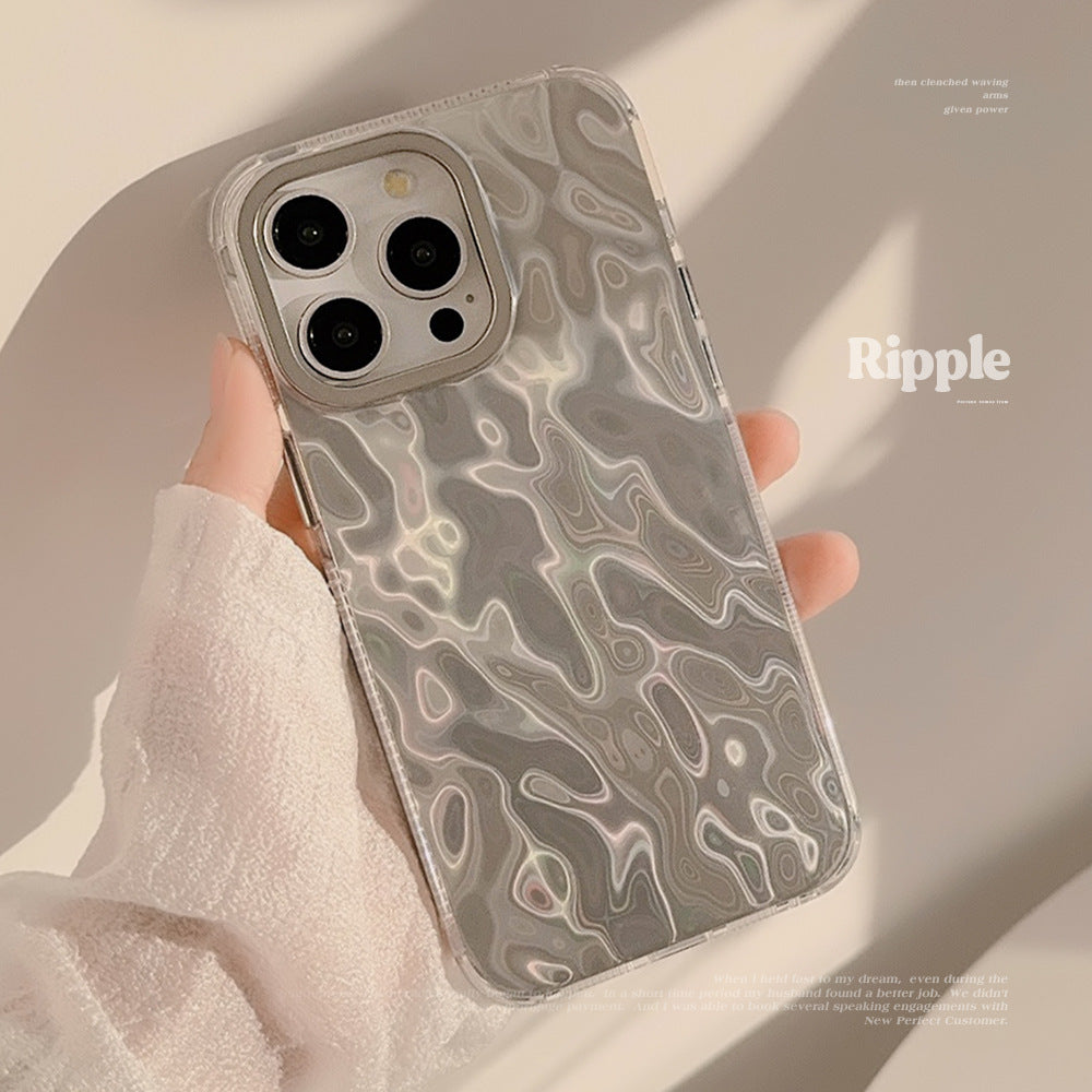 Silver Ripple iPhone Case