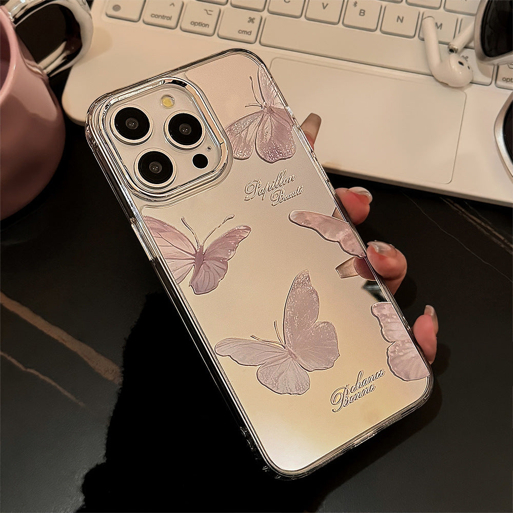 Mirror Butterfly Pendant iPhone Case