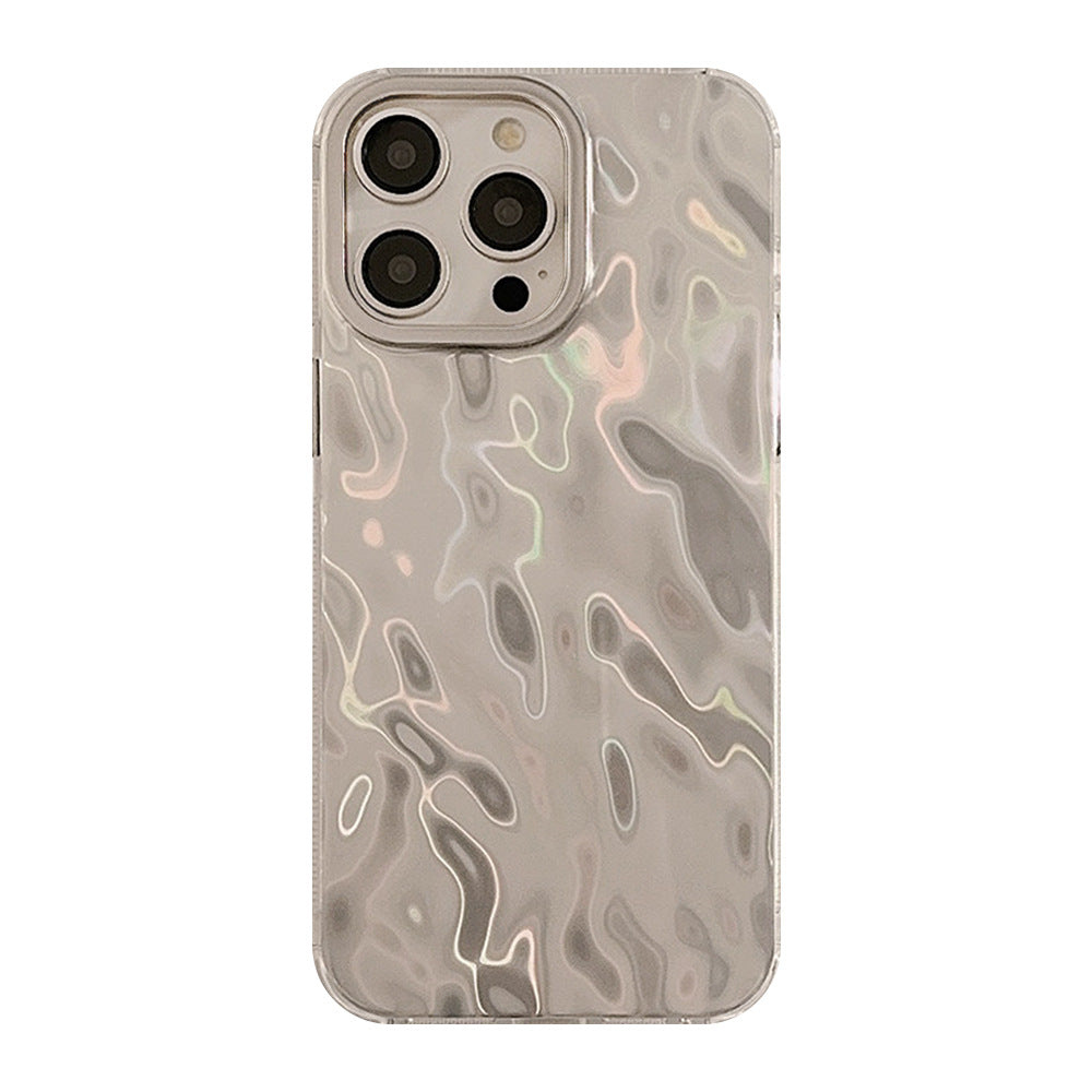 Silver Ripple iPhone Case