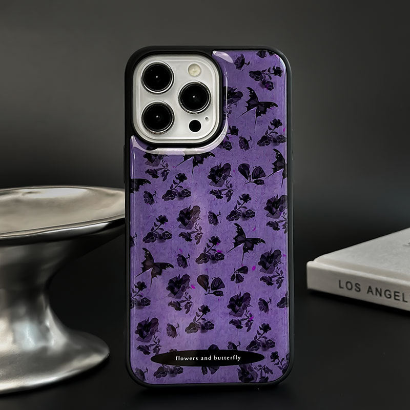 Flowers Butterfly iPhone Case