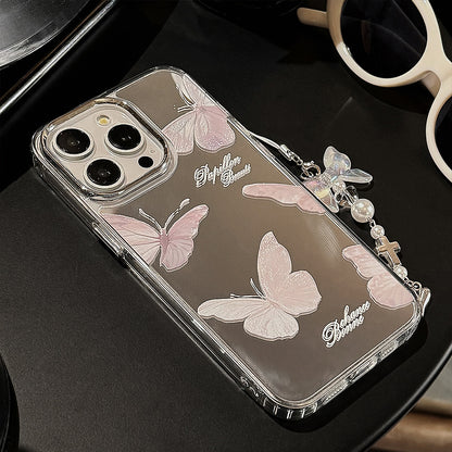 Mirror Butterfly Pendant iPhone Case