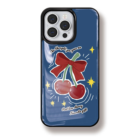 Bow Cherry iPhone Case