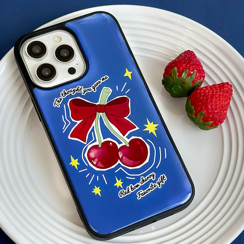 Bow Cherry iPhone Case