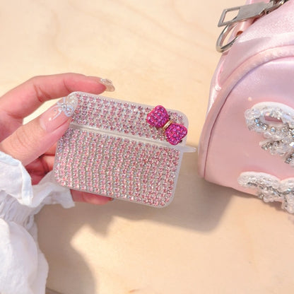 Teardrop Rhinestone Bow AirPods Case
