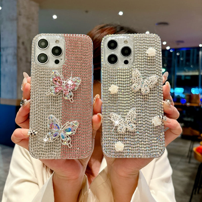 Sparkling Rhinestones Butterfly iPhone Case