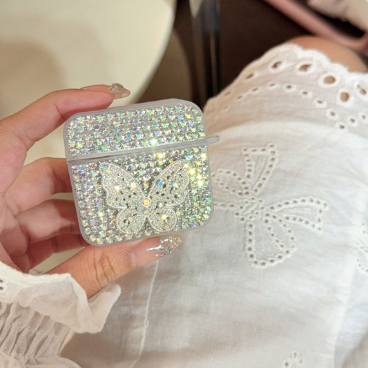 Rhinestone Pearl Butterflyl AirPods Case
