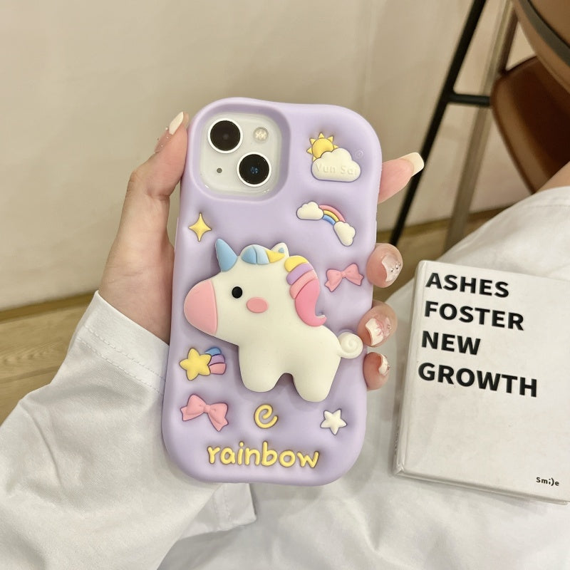 Unicorn Pegasus Stand Lavender iPhone Case