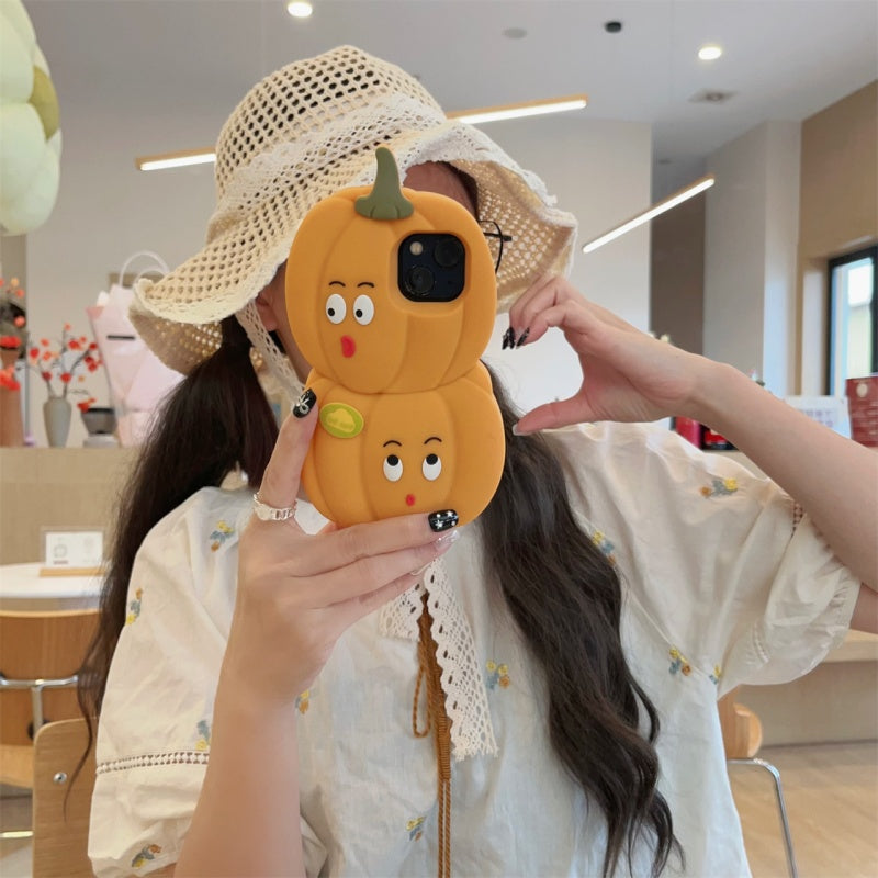 Cute 3D Pumpkin iPhone Case