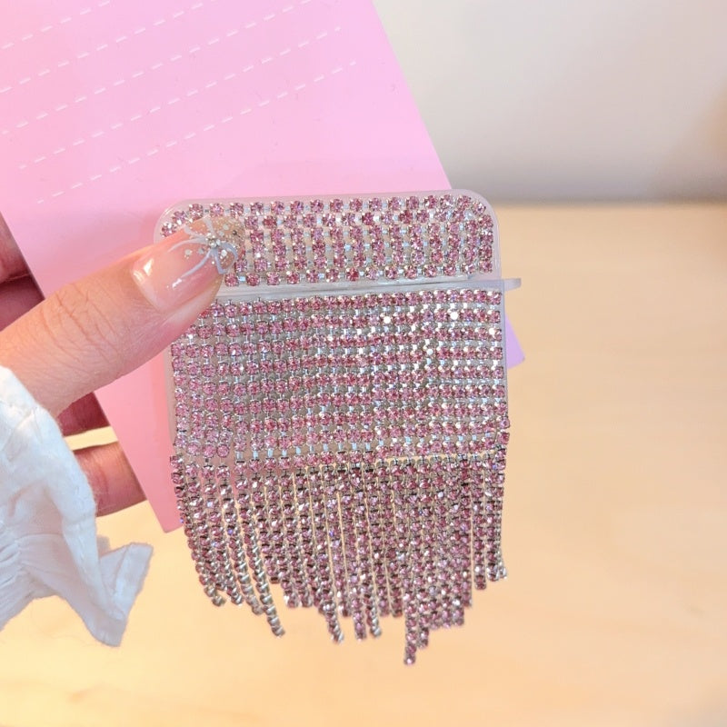 Rhinestone Chain Tassel AirPods Case