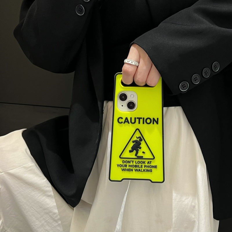 Glow-in-the-Dark Sign iPhone Case with Handle