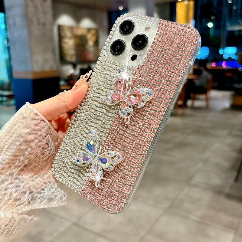 Sparkling Rhinestones Butterfly iPhone Case