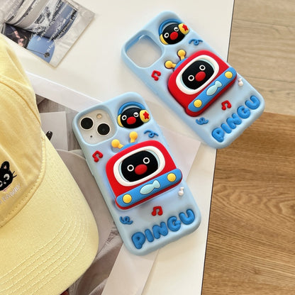 TV Penguin Stand Cute iPhone Case