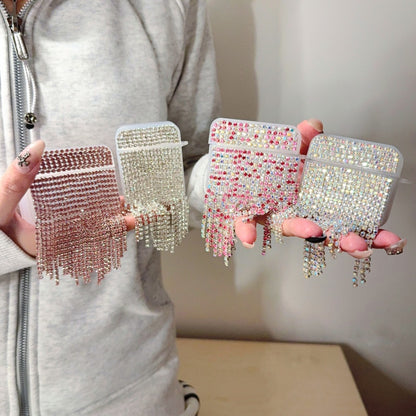 Rhinestone Chain Tassel AirPods Case