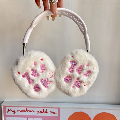 ‘It's OK’  Fuzzy Pink AirPods Max Case
