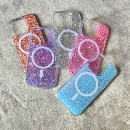 Blue Shiny Magnetic iPhone Case