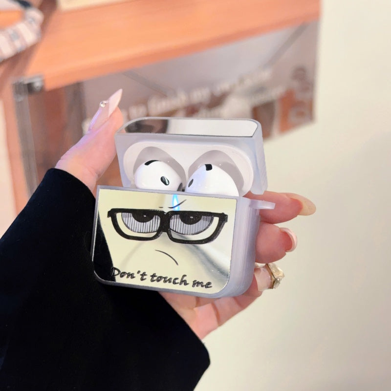 ‘Don't Touch Me’ Mirror AirPods Case With Wrist Strap