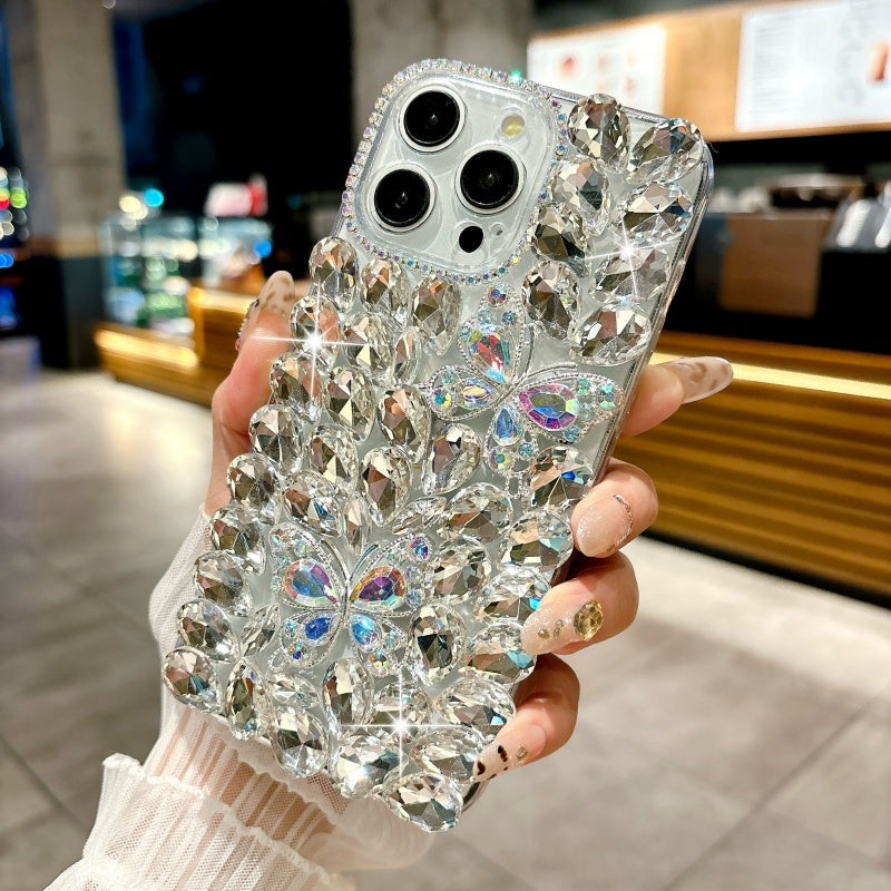 Sparkling Rhinestones Butterfly iPhone Case