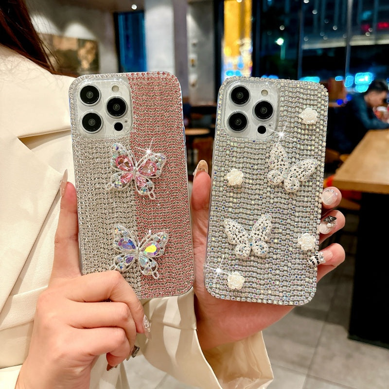 Sparkling Rhinestones Butterfly iPhone Case