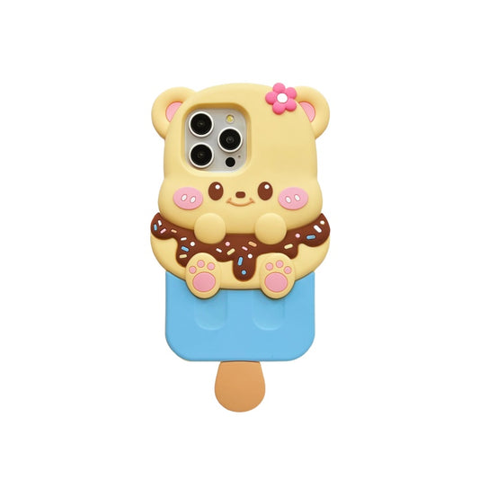 Cute Ice Cream Bear iPhone Case