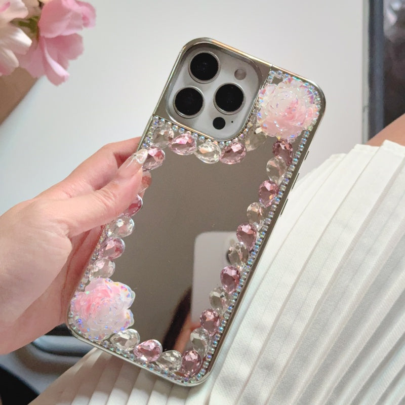 Ombre Rose Mirror iPhone Case