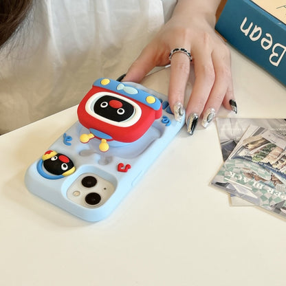 TV Penguin Stand Cute iPhone Case