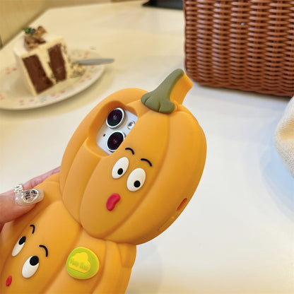 Cute 3D Pumpkin iPhone Case