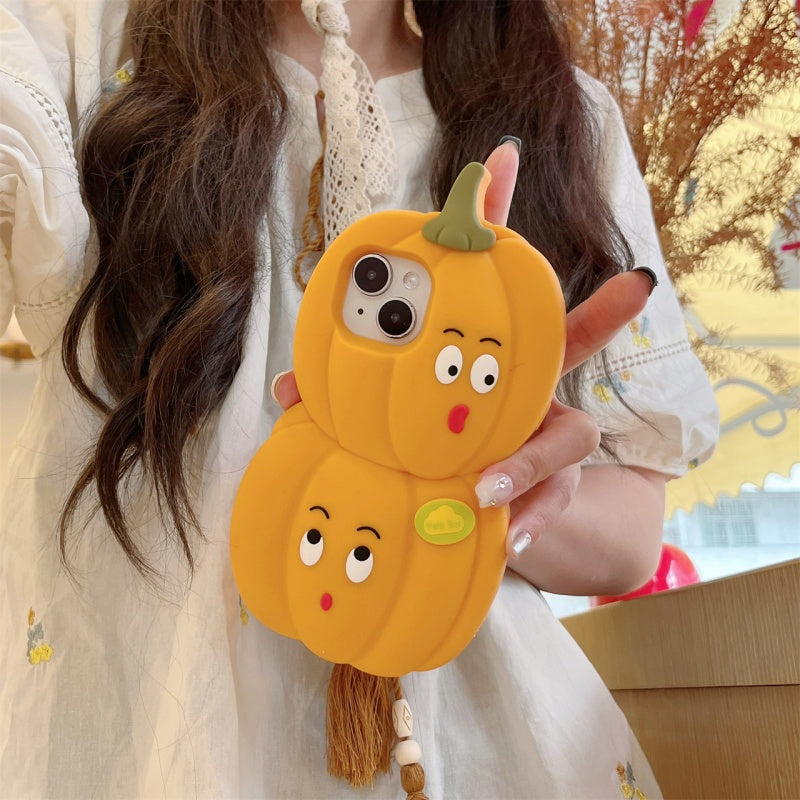 Cute 3D Pumpkin iPhone Case
