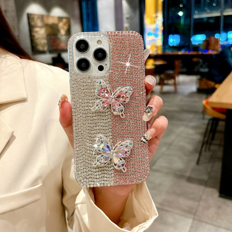 Sparkling Rhinestones Butterfly iPhone Case