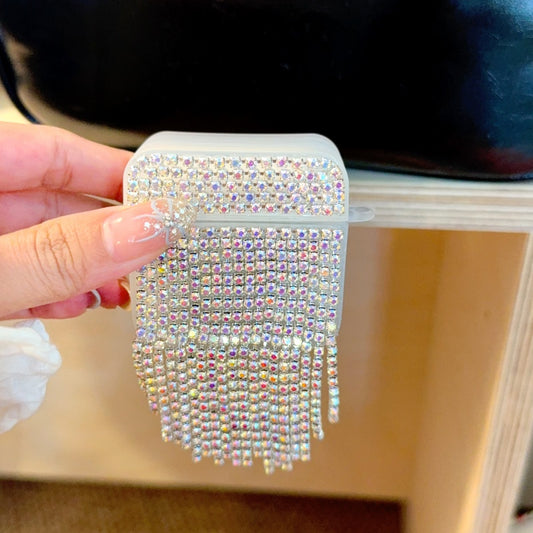 Rhinestone Chain Tassel AirPods Case