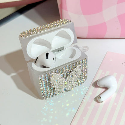 Rhinestone Pearl Butterflyl AirPods Case