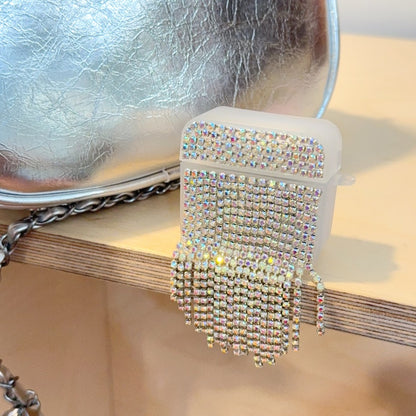 Rhinestone Chain Tassel AirPods Case