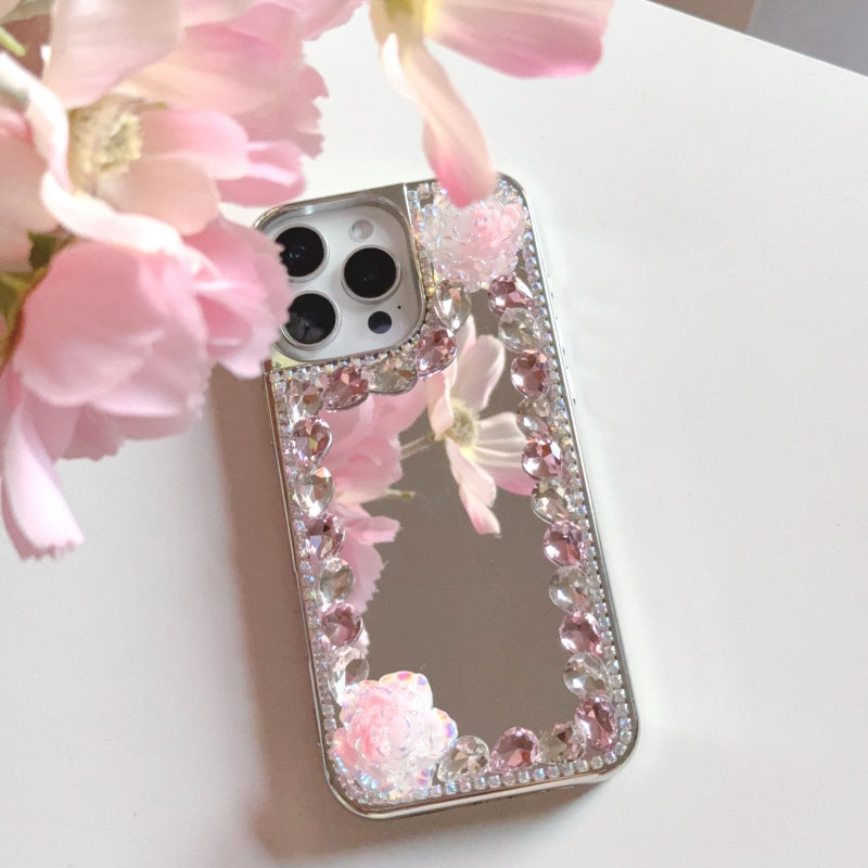 Ombre Rose Mirror iPhone Case