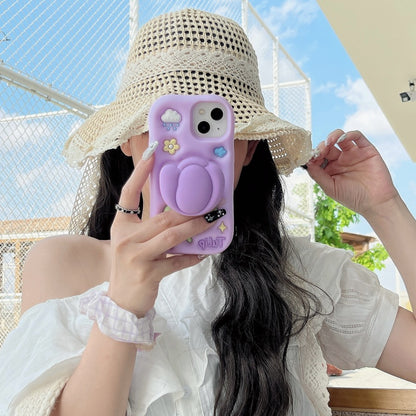 Purple Tulip iPhone Case with Stand