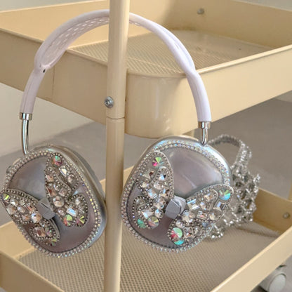 Sparkling Crystal-Encrusted Butterfly AirPods Max Case