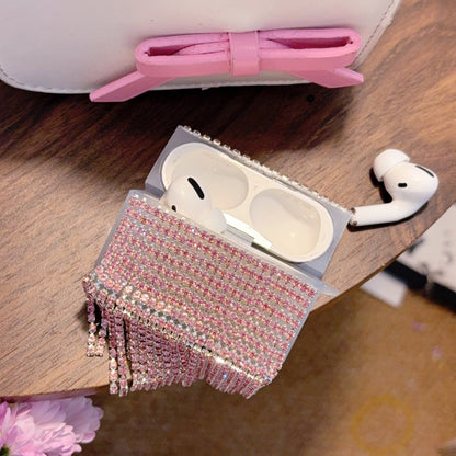 Rhinestone Chain Tassel AirPods Case