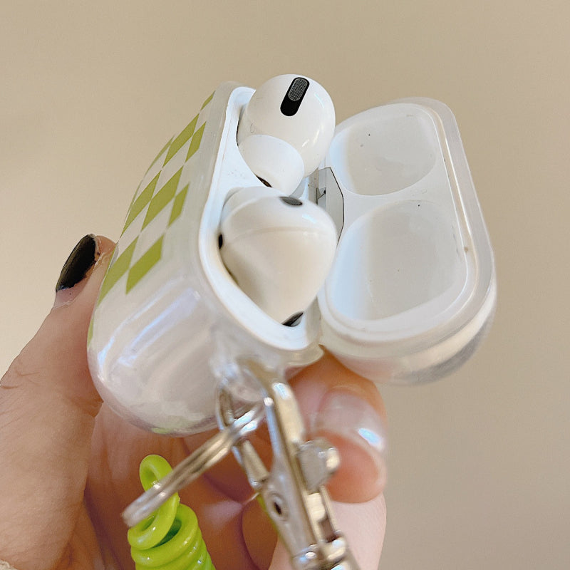 Green Grid AirPods Case